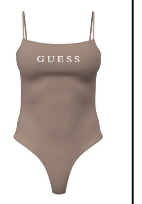 flatlay of a taupe bodysuit