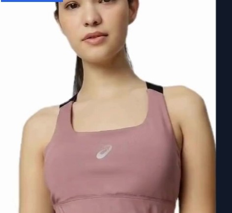 Sports bra top in a gym, film frame
